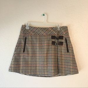 Plaid wool skirt Zara